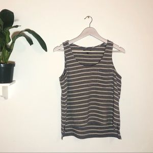 Madewell Broadway & Broome Striped Sleeveless Tank